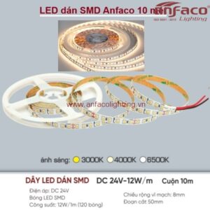 Dây Led dán 24V Anfaco 10m 120W