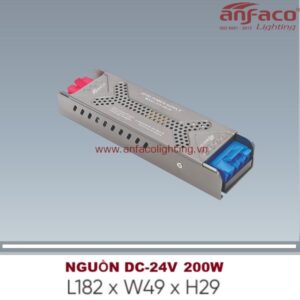 Nguồn DC-24V 200W Anfaco dùng cho led dây dán Anfaco 200W DC24V