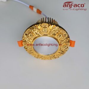 AFC Đồng 005 12W 15W Đèn Anfaco downlight âm trần vỏ đồng nguyên chất 005/12W 15W 3 chế độ