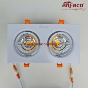 AFC 318/7Wx2 12Wx2 Đèn Led downlight âm trần 2 bóng Anfaco xoay góc