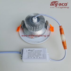 AFC 427 7W 9W 12W Đèn downlight âm trần Anfaco viền màu vàng tán quang AFC427 đổi màu