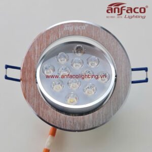 AFC 512 12W Đèn LED Anfaco downlight âm trần xoay góc nhiều mắt vỏ nhôm xước AFC 512/12W Anfaco