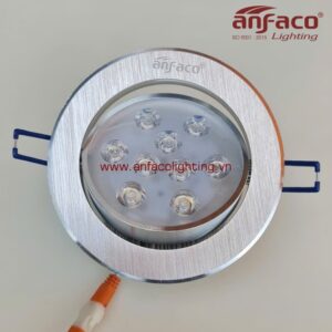 AFC 512 9W Đèn LED Anfaco downlight âm trần xoay góc nhiều mắt AFC 512/9W Anfaco vỏ nhôm xước
