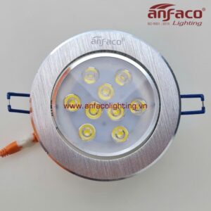 AFC 512 9W Đèn LED Anfaco downlight âm trần xoay góc nhiều mắt AFC 512/9W Anfaco vỏ nhôm xước