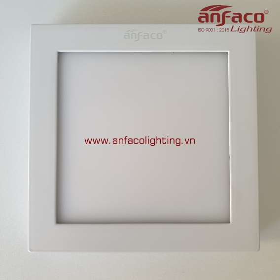 Đèn Anfaco panel ốp trần nổi vuông viền trắng AFC 556 6W 12W 18W 22W 28W 36Wc 48W