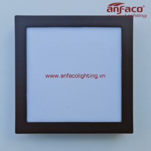 AFC 556N 6W 12W 18W 22W Đèn LED panel vuông viền màu nâu gắn trần nổi Anfaco