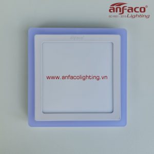 AFC-560V-560D đèn Anfaco vuông gắn nổi AFC560V viền vàng AFC560D viền xanh 18W