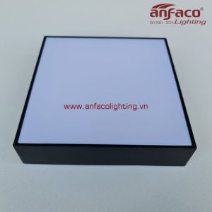 Đèn Anfaco panel ốp trần nổi vuông tràn viền đen AFC 580D 15W 22W 32W 40W