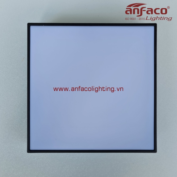 Đèn Anfaco panel ốp trần nổi vuông tràn viền đen AFC 580D 15W 22W 32W 40W