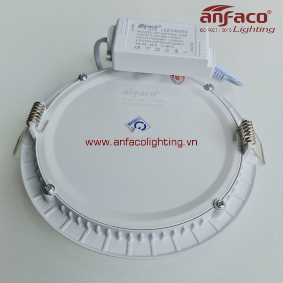 Đèn Anfaco panel âm trần AFC 608 8W 9W 12W siêu mỏng