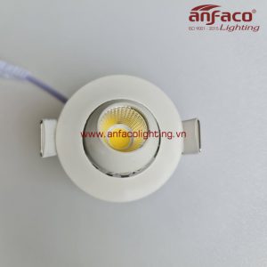 Đèn Anfaco downlight âm trần mini xoay góc AFC 629-3W