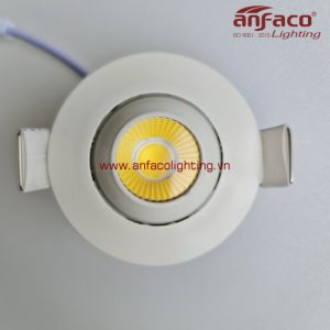 Đèn Anfaco downlight âm trần mini xoay góc AFC 629-3W