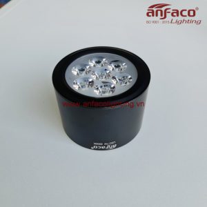 Đèn Anfaco lon led nổi AFC-643D-7W vỏ đen