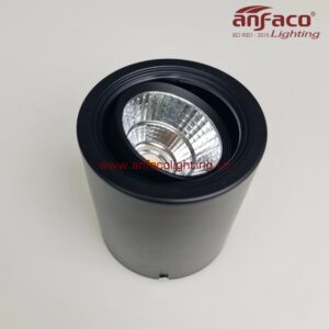 AFC 647D 7W 12W Đèn LED downlight Anfaco gắn nổi vỏ đen xoay góc
