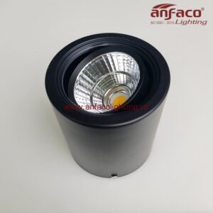 AFC 647D 7W 12W Đèn LED downlight Anfaco gắn nổi vỏ đen xoay góc