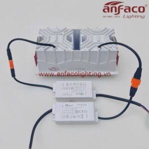 AFC 748/2 7W 9W Đèn LED Anfaco downlight âm trần đôi AFC 748 7Wx2 9Wx2 Anfaco