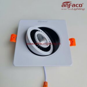 AFC 756/7W Đèn Led downlight âm trần vuông chiếu điểm Anfaco xoay góc AFC 756-7W