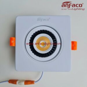 AFC 756/7W Đèn Led downlight âm trần vuông chiếu điểm Anfaco xoay góc AFC 756-7W