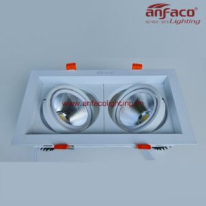 AFC 758-12Wx2 Đèn LED downlight âm trần vuông đôi xoay góc 360 độ Anfaco