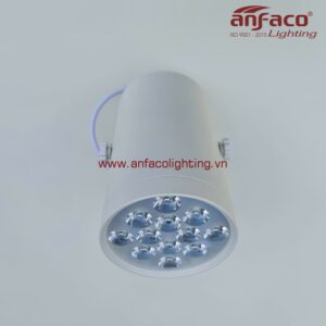 AFC 888T 12W Đèn Led tiêu điểm spotlight gắn ray Anfaco vỏ trắng xoay góc AFC 888T 12W