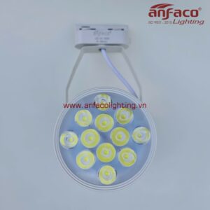 AFC 888T 12W Đèn Led tiêu điểm spotlight gắn ray Anfaco vỏ trắng xoay góc AFC 888T 12W