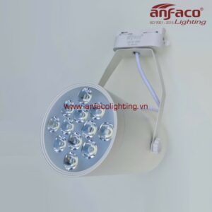 AFC 888T 12W Đèn Led tiêu điểm spotlight gắn ray Anfaco vỏ trắng xoay góc AFC 888T 12W