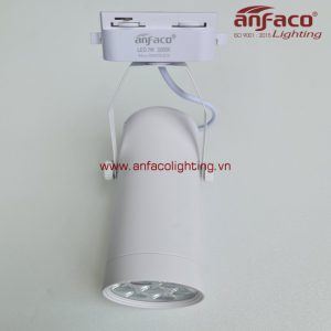 Đèn Anfaco AFC 888t 7w vỏ trắng gắn ray chiếu tiêu điểm
