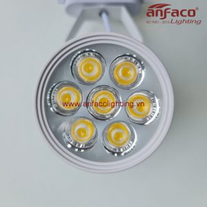Đèn Anfaco AFC 888t 7w vỏ trắng gắn ray spotlight