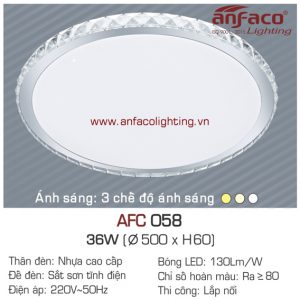 Đèn LED ốp trần nổi Anfaco AFC 058-36W