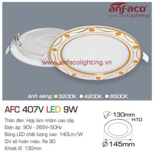 Đèn LED panel Anfaco AFC 407V-9W
