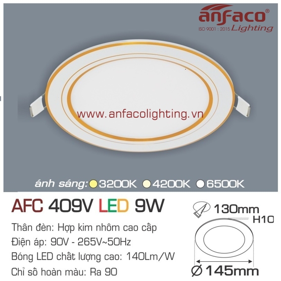 Đèn LED panel Anfaco AFC 409V-9W