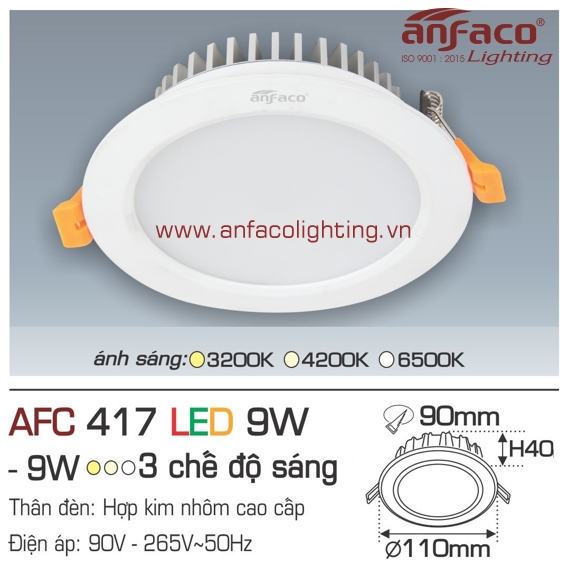 Đèn LED Anfaco AFC 417-9W