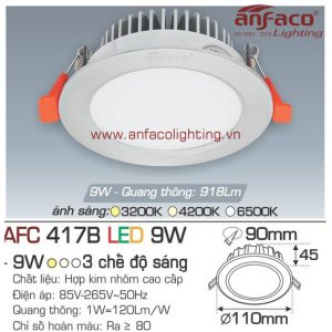 AFC417 Đèn LED âm trần Anfaco AFC 417B-9W