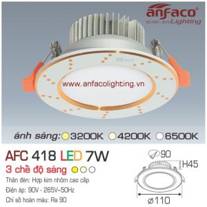 Đèn LED âm trần Anfaco AFC 418-7W