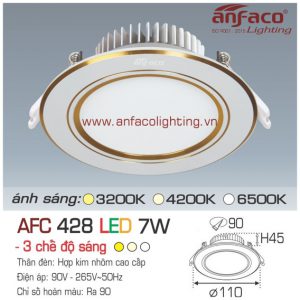 Đèn LED âm trần Anfaco AFC 428-7W