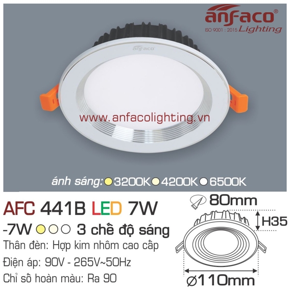 Led âm trần Anfaco AFC 441B-7W