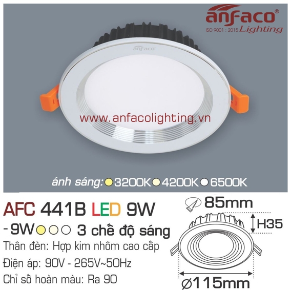 Đèn LED panel Anfaco AFC 441B-9W