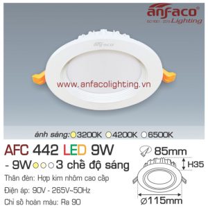 Đèn LED âm trần Anfaco AFC 442-9W