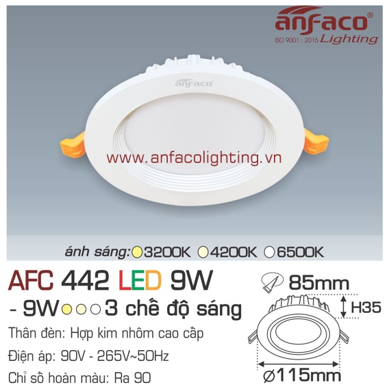 Led âm trần Anfaco AFC 442-9W