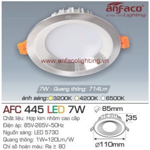 AFC445 Đèn LED âm trần Anfaco AFC 445-7W