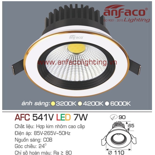 Led âm trần Anfaco AFC 541V-7W