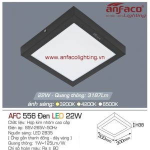 Đèn LED panel nổi Anfaco AFC 556 Đen-22W