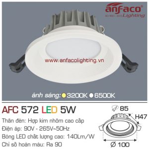 Đèn LED âm trần Anfaco AFC 572-5W