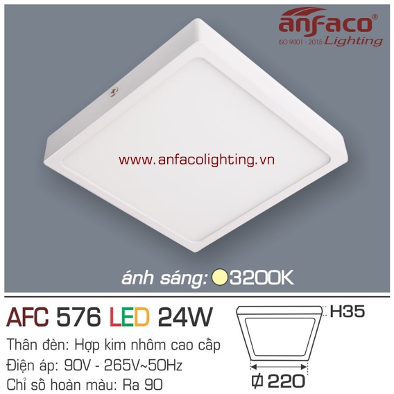 LED ốp trần AFC 576-24W