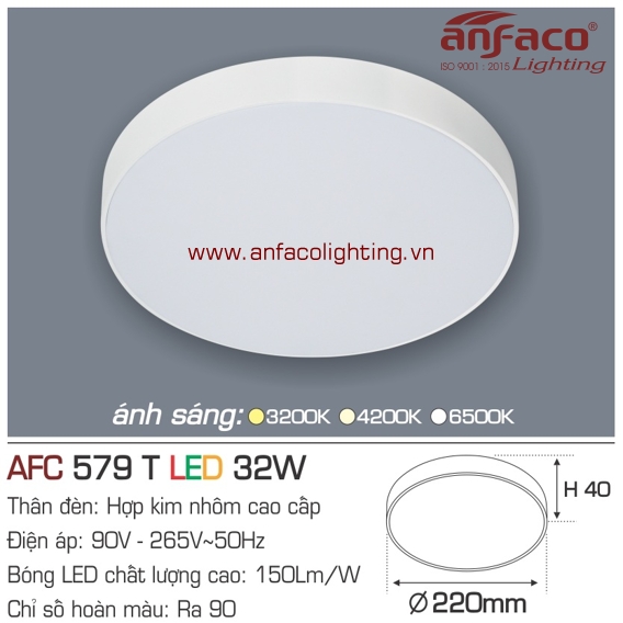 Đèn LED panel nổi Anfaco AFC 579T-32W