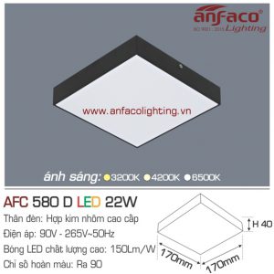 Đèn LED panel nổi Anfaco AFC 580D-22W