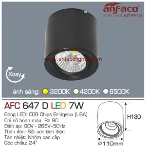 Đèn LED downlight nổi Anfaco AFC 647D-7W