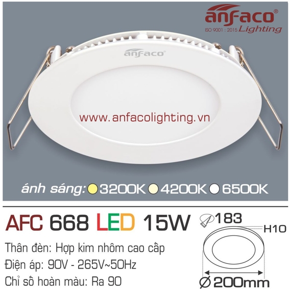 Đèn LED panel Anfaco AFC 668-15W