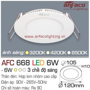 Đèn LED panel Anfaco AFC 668-6W