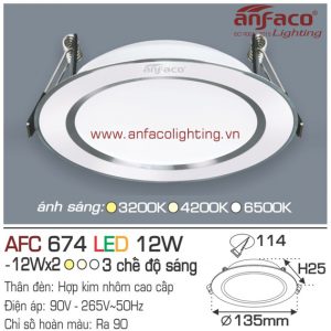 Đèn LED panel Anfaco AFC 674-12W